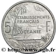 5 Francs Essai, France, 1952 reverse image