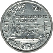 5 Francs Piedfort Essai reverse image