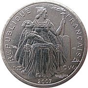 1 Franc with IEOM obverse image