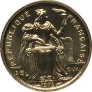 1 Franc Gold Piedfort obverse image