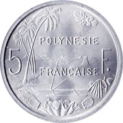 5 Francs without IEOM, France, 1965 reverse image