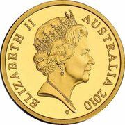 2 Dollars - Elizabeth II 5th Portrait - Gottwald Proof Gold obverse image