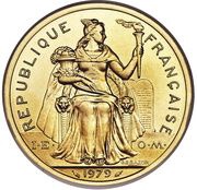 5 Francs with IEOM; Gold Piedfort obverse image