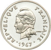 20 Francs Silver Piedfort obverse image