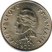 20 Francs with IEOM; Magnetic obverse image