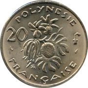 20 Francs with IEOM; Magnetic, France, 1972-2005 reverse image
