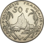 50 Francs with IEOM, France, 1975-2005 reverse image