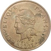 100 Francs with IEOM obverse image
