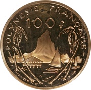 100 Francs Nickel-bronze Piedfort, France, 1979 reverse image