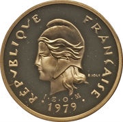 100 Francs Gold Piedfort obverse image