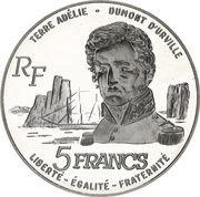 5 Francs Jules Dumont d'Urville obverse image