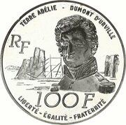 100 Francs Jules Dumont d'Urville obverse image