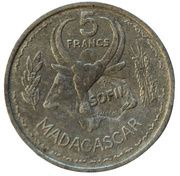 5 Francs - SOFIM, France, 1953 reverse image