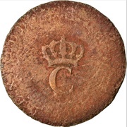 Sol tampé refrappe 2 sols Louis XV obverse image
