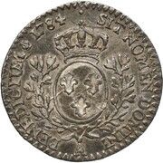 20 Sous British occupation, France, 1811 reverse image