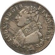 40 Sous British occupation obverse image
