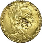 20 Livres Countermarked coinage obverse image
