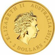2 Dollars - Elizabeth II 4th Portrait - Mini Roo - Gold Bullion Coin obverse image