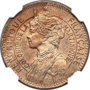 50 Centimes Piedfort with Essai obverse image