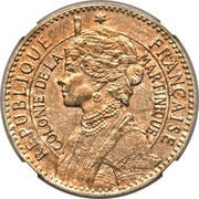 1 Franc Piedfort with Essai obverse image