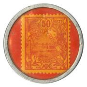 50 Centimes encapsulated postage WWI reverse image
