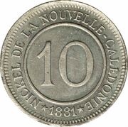 10 Centimes Le Nickel reverse image