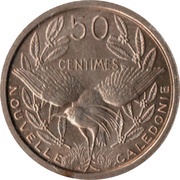 50 Centimes Essai, France, 1949 reverse image