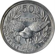 50 Centimes Piedfort with essai, France, 1949 reverse image