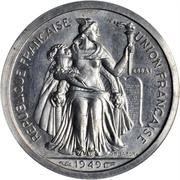 1 Franc Piedfort with essai obverse image