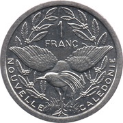 1 Franc with IEOM reverse image