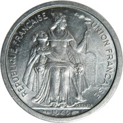 2 Francs Union Française obverse image