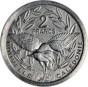 2 Francs Piedfort with essai, France, 1949 reverse image