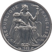 2 Francs with IEOM obverse image