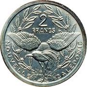 2 Francs Piedfort silver, France, 1979 reverse image