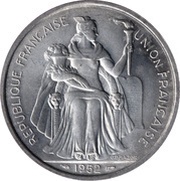 5 Francs Union française obverse image