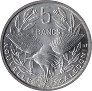 5 Francs Union française, France, 1952 reverse image
