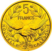 5 Francs Piedfort gold, France, 1979 reverse image