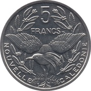 5 Francs IEOM, France, 1983-2019 reverse image