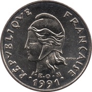 10 Francs with IEOM obverse image
