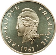 20 Francs Piedfort silver obverse image