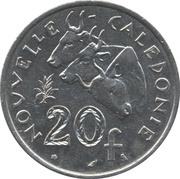20 Francs without IEOM, France, 1967-1970 reverse image