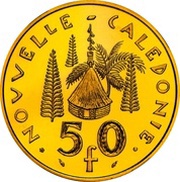 50 Francs Piedfort gold reverse image
