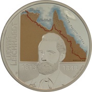 2 Dollars - Elizabeth II 4th Portrait - Ludwig Leichhardt, Australia, 2013 reverse image