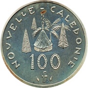 100 Francs Piedfort silver, France, 1979 reverse image