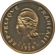 100 Francs Piedfort gold obverse image