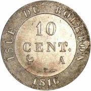 10 Centimes - Louis XVIII reverse image