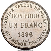 1 Franc Essai reverse image