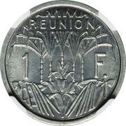 1 Franc Mule, France, 1948 reverse image