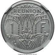 1 Franc Piedfort Essai, France, 1948 reverse image