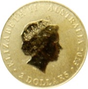 2 Dollars - Elizabeth II 4th Portrait - Mini Roo - Gold Bullion Coin obverse image
